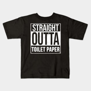 Straight Outta Toilet Paper Kids T-Shirt